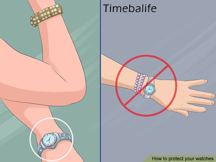 Wear any bracelets or chains on your other wrist