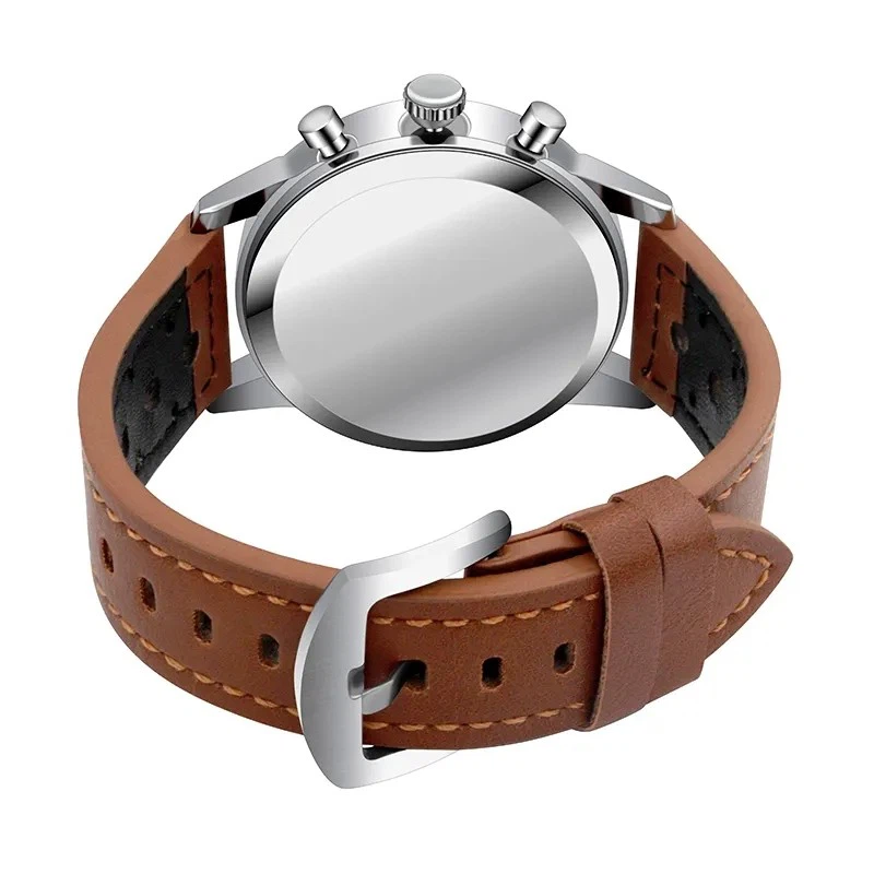 Leather Mens Quartz Watches For Men