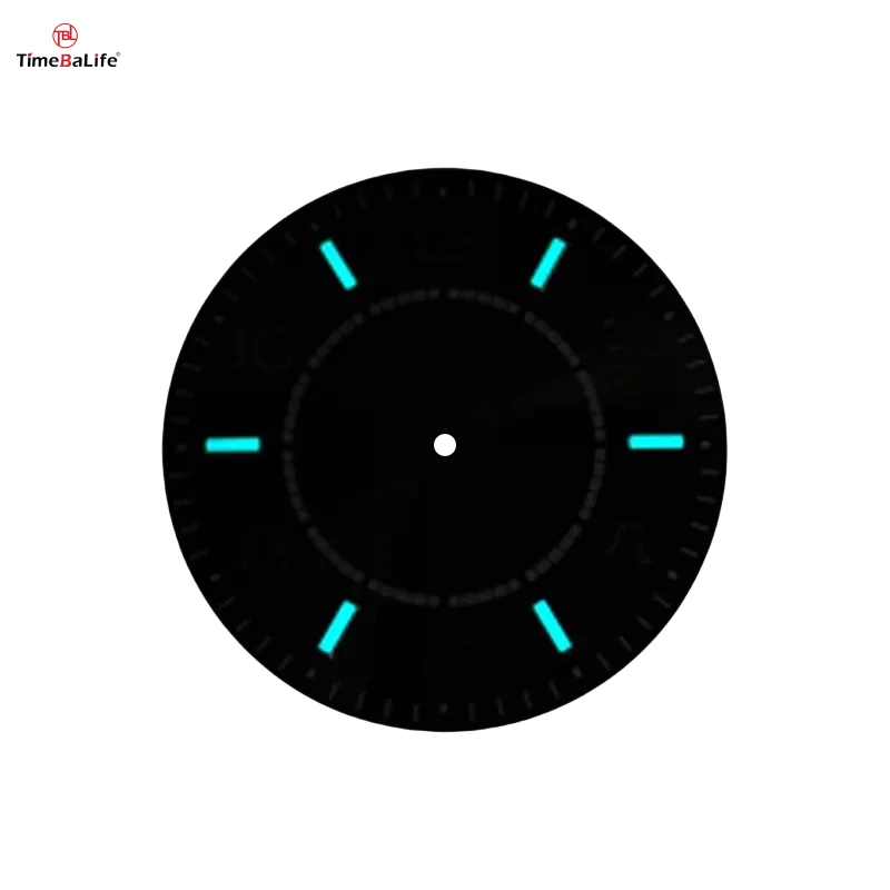 Custom Luxury Green Sunburst Dial With Super Luminous