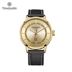 5 atm 水耐性男性用クォーツ腕時計